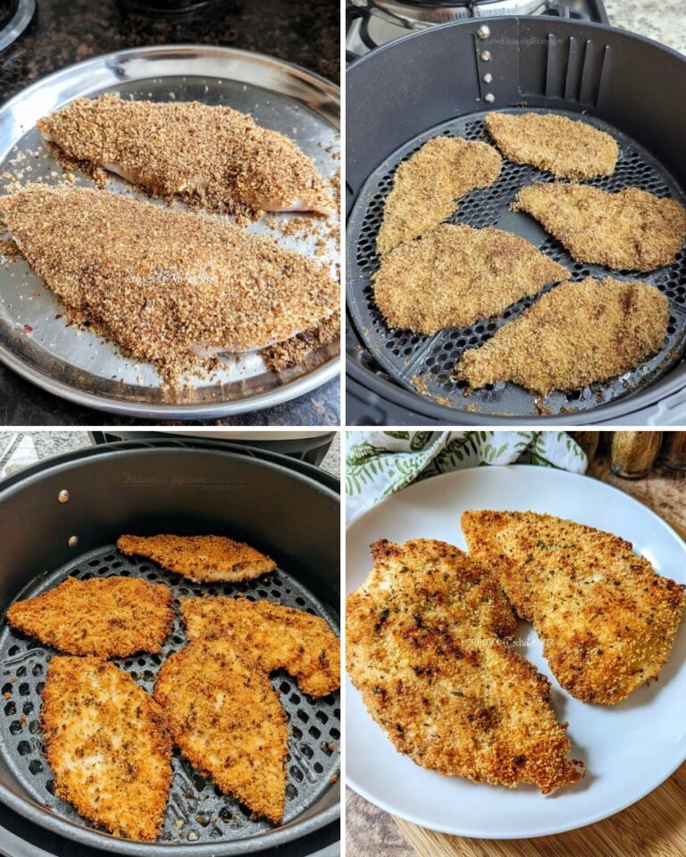 Air Fryer Crispy Breaded Chicken Cutlets