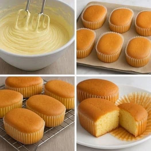 Diabetic-Friendly Japanese Castella Cupcakes