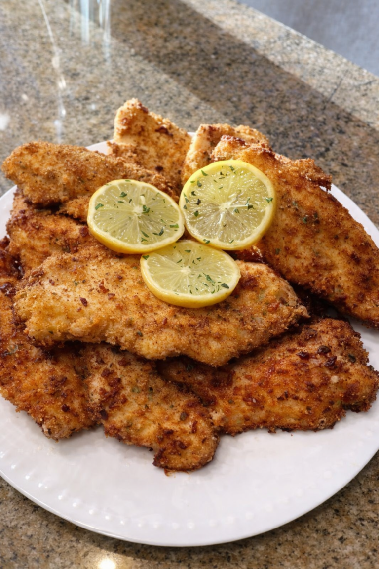 Crispy Lemon Chicken Cutlets