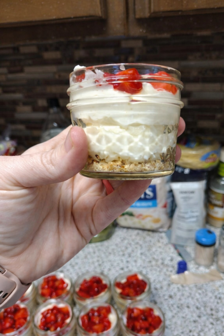 WW Strawberry Cheesecake in a Jar