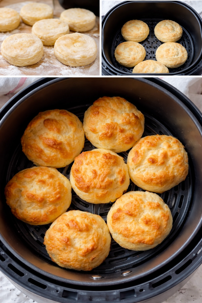 Air Fryer Homemade Buttermilk Biscuits