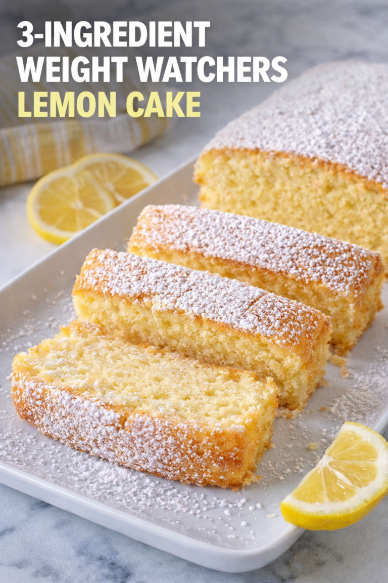 3-Ingredient WW Lemon Cake