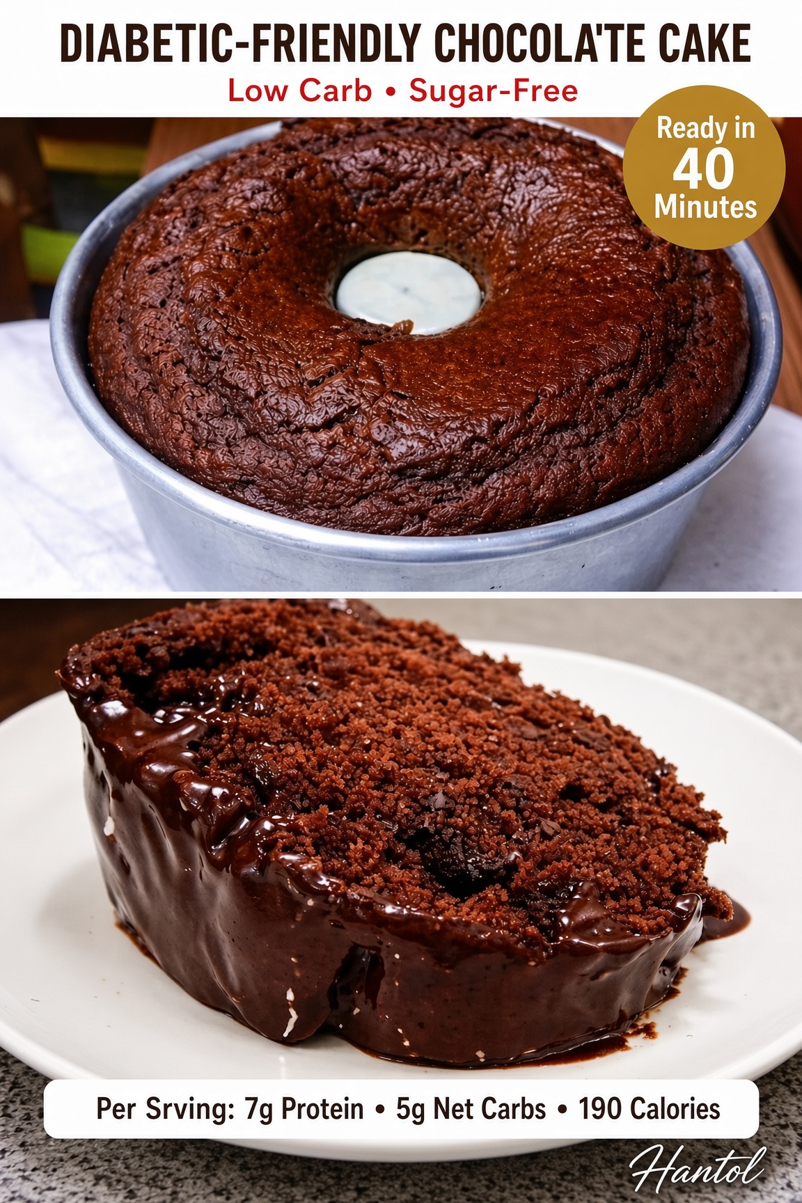 Diabetic-Friendly Chocolate Cake