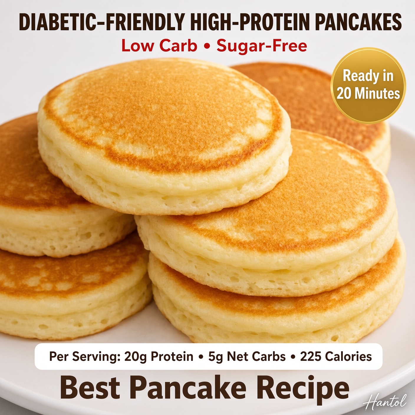 Diabetic-Friendly High-Protein Pancakes