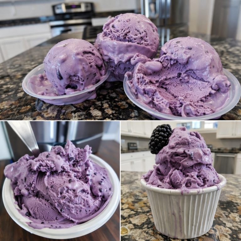 Vegan Blackberry Ice Cream