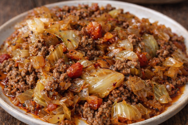 One-Pan Cabbage & Ground Beef Skillet