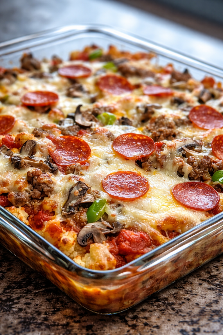 Low-Carb Pizza Casserole