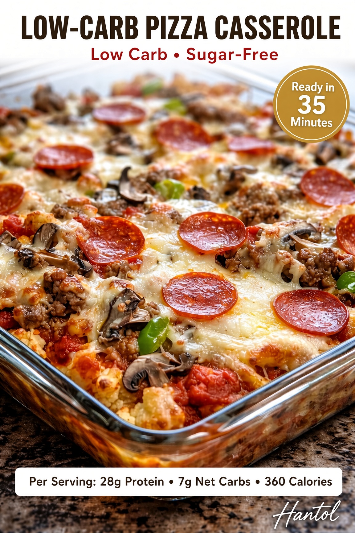 Low-Carb Pizza Casserole