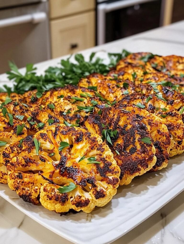 Spicy Roasted Cauliflower Steaks