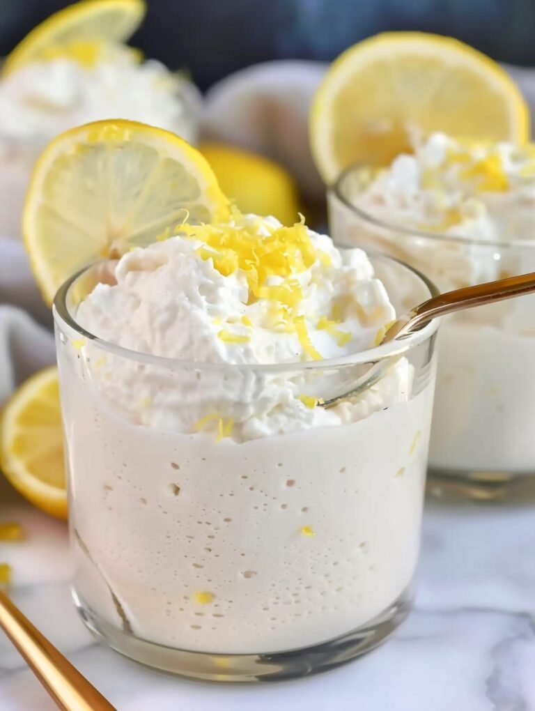 Lemon Cottage Cheese Mousse