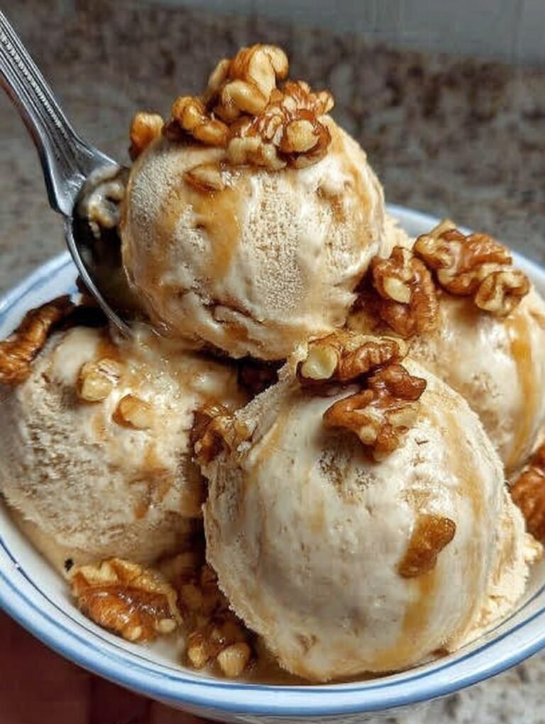 Maple Walnut Nice Cream (No Dairy, No Eggs)