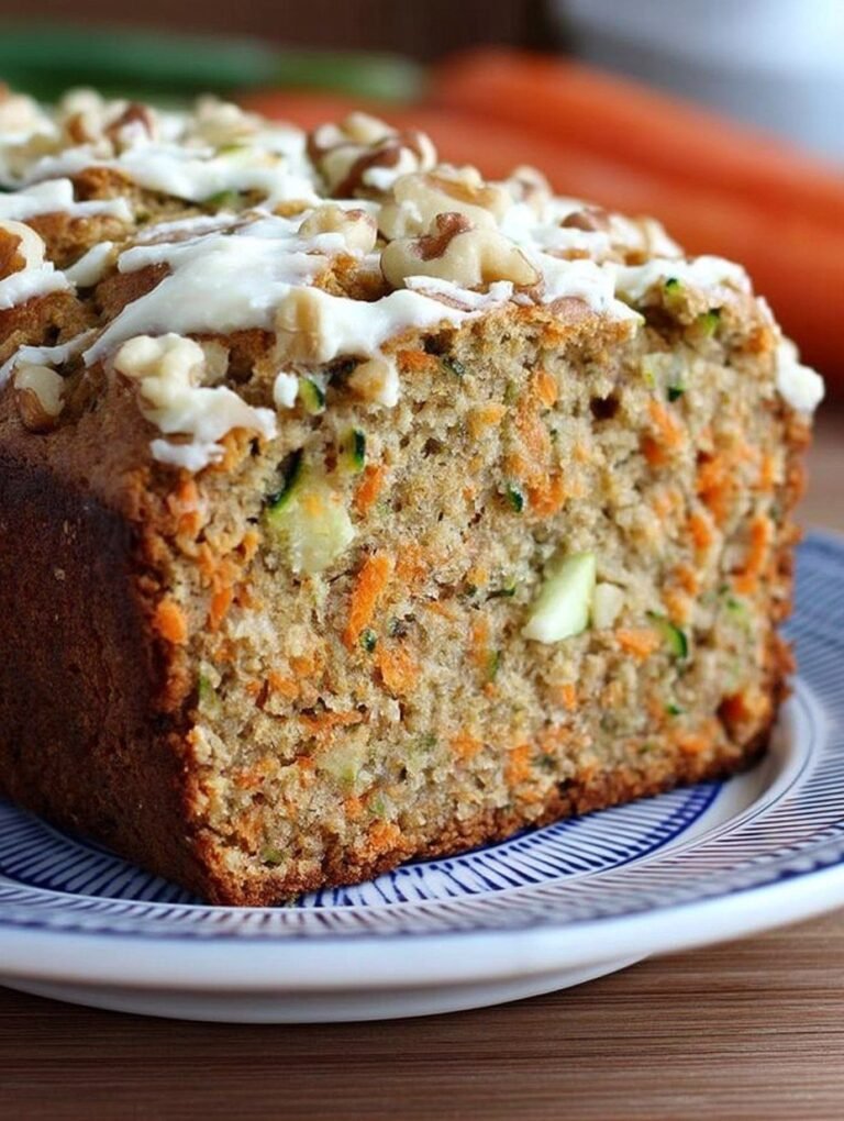 Vegan Carrot Apple Zucchini Bread