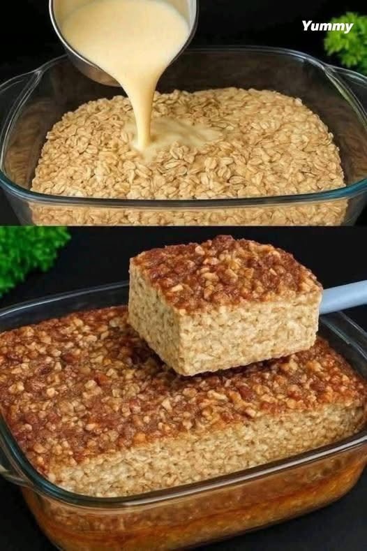 Baked Oatmeal Breakfast Cake (Easy & Healthy)
