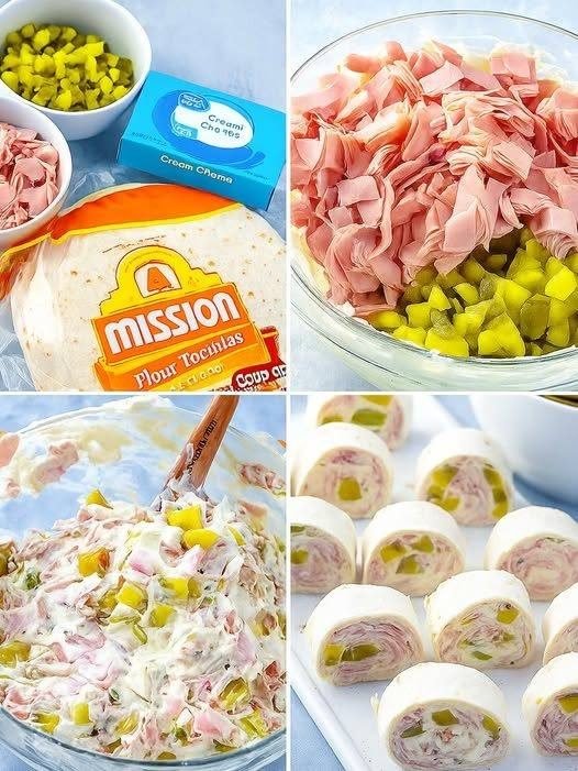 Low-Carb Pickle Dip Pinwheels