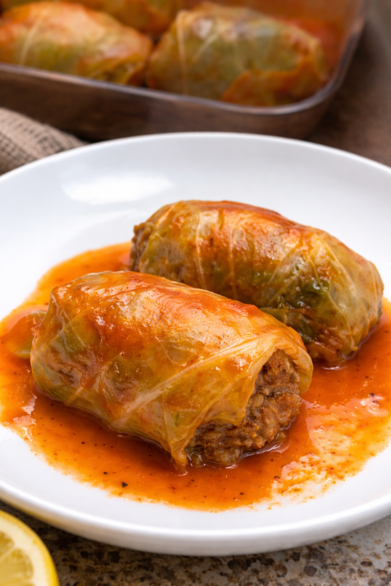 Vegan Stuffed Cabbage Rolls