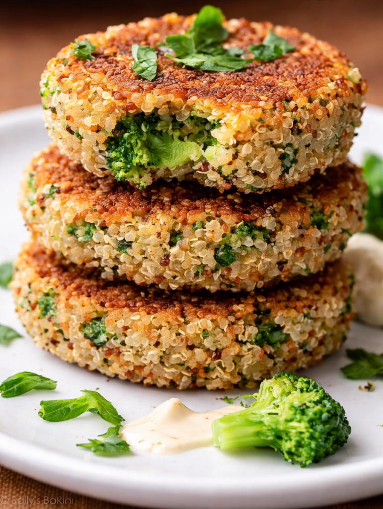 Vegan Broccoli Quinoa Patties