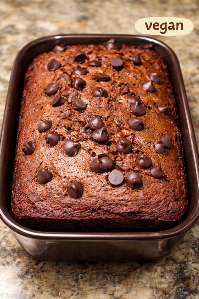 Vegan Chocolate Chip Banana Bread