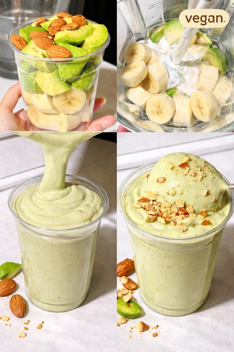 Vegan Avocado Banana Smoothie