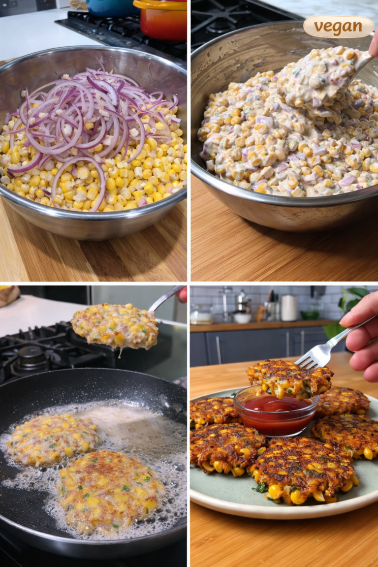 Vegan Corn Fritters (Crispy, Savory & Easy)