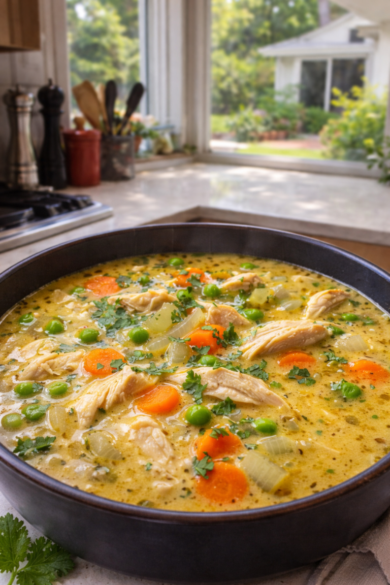 Creamy Chicken & Vegetable Soup