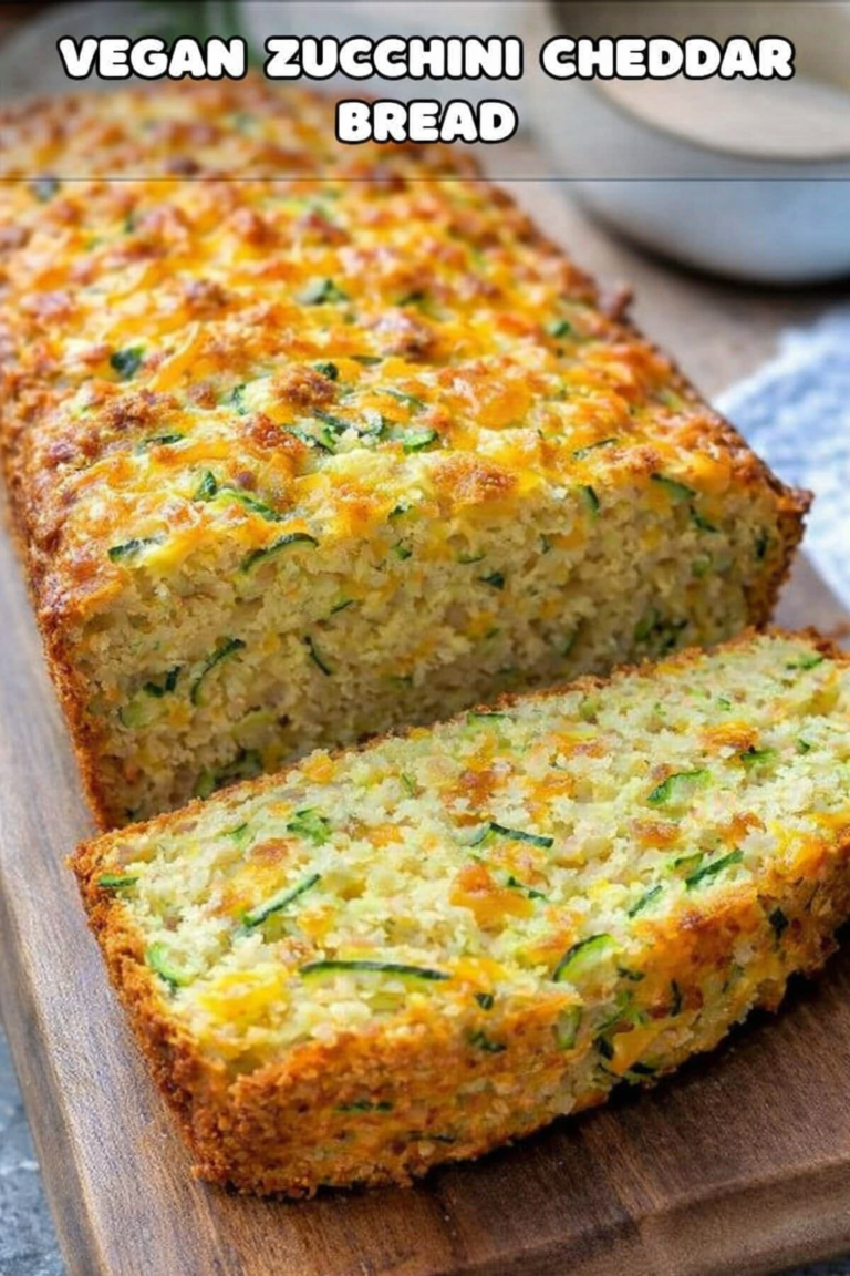 Vegan Zucchini Cheddar Bread (Savory & Moist)