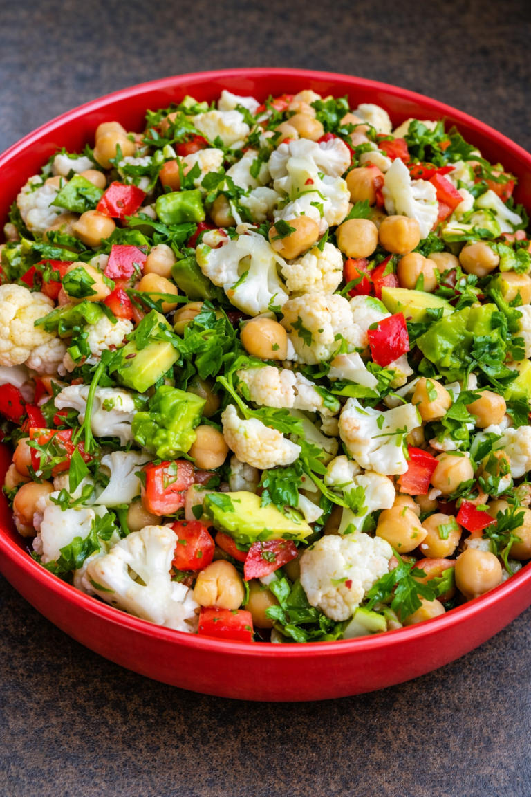 Vegan Chickpea Cauliflower Power Salad