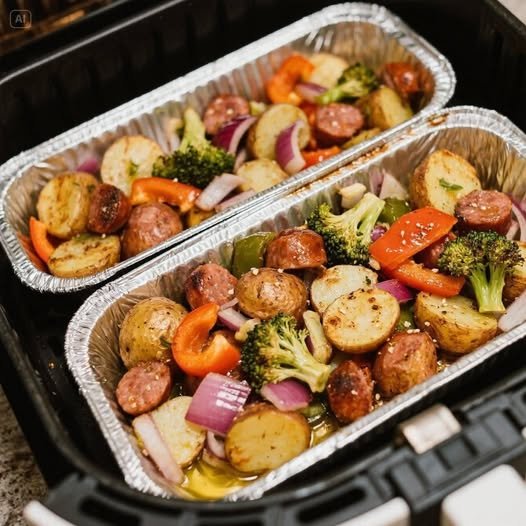 Easy Vegan Roasted Veggie Tray Bake