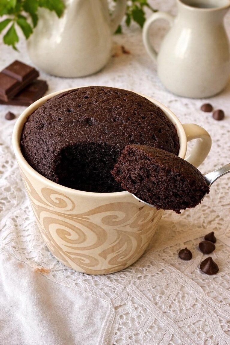 5-Minute Vegan Chocolate Mug Cake