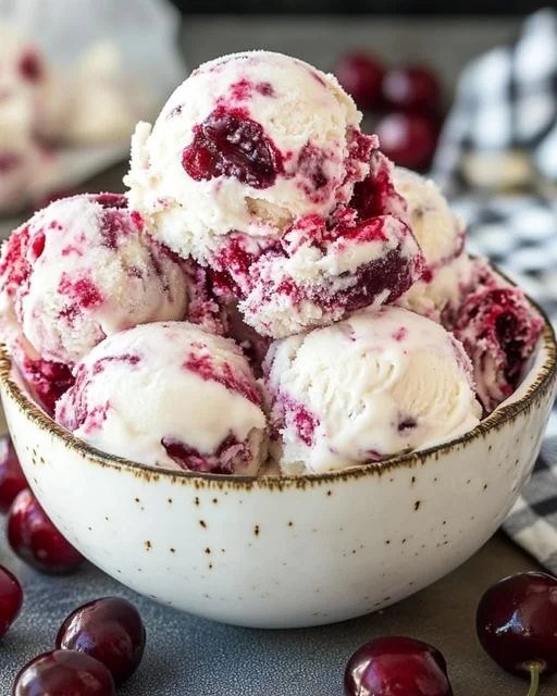 Sugar-Free Cherry Ice Cream