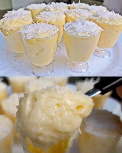 Sugar-Free Creamy Coconut Lemon Dessert Cups