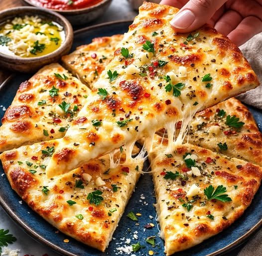 Low-Carb Garlic Flatbread