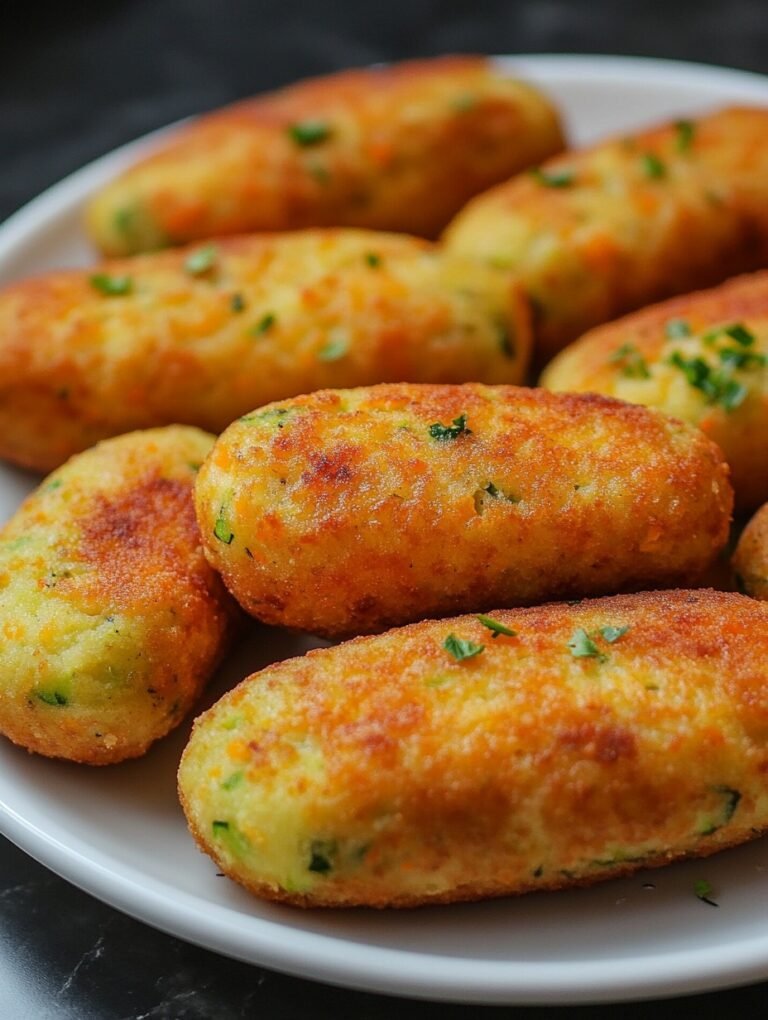 Healthy Vegan Vegetable Croquettes (Not Fried)