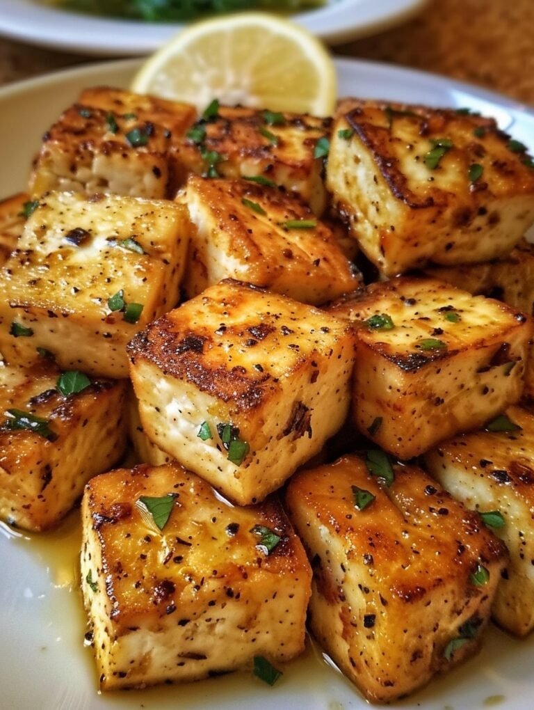 Lemon Garlic Roasted Tofu