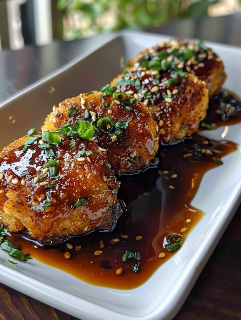 Vegan Sticky Miso Glazed Chickpea Cutlets