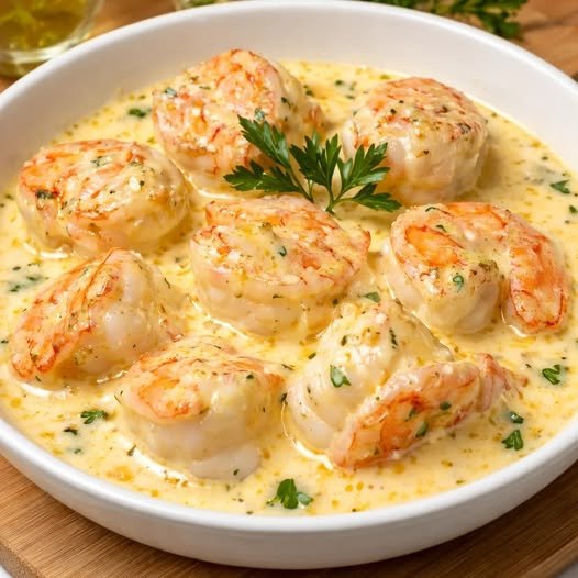 Creamy Garlic Butter Shrimp Skillet