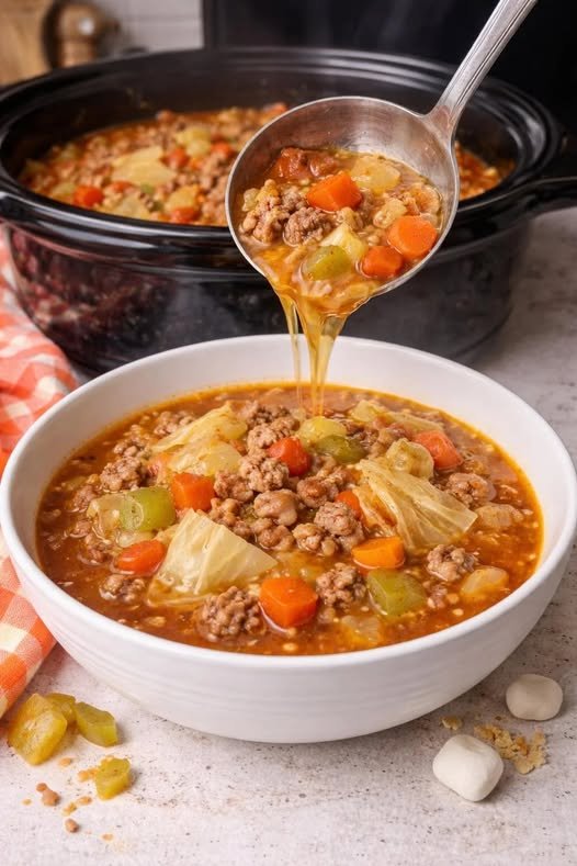 Slow Cooker Cabbage Soup (Diabetic-Friendly)