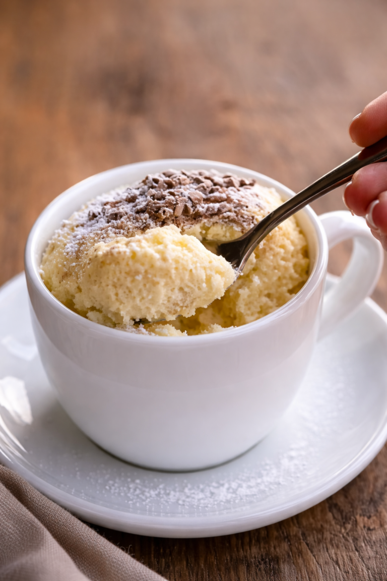 Sugar-Free Easy Vanilla Mug Cake