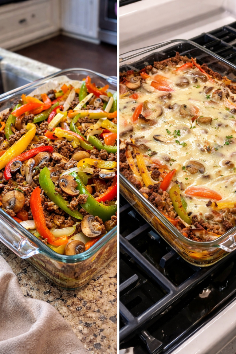 Vegan Cheesy Veggie Bake (High-Protein Comfort Dish)