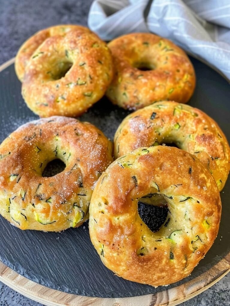 Vegan Zucchini Bagels (No-Boil, Easy Version)