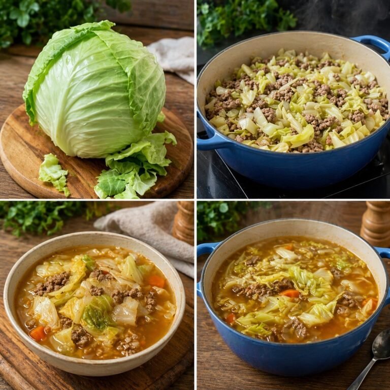 Low Carb Cabbage Beef Soup