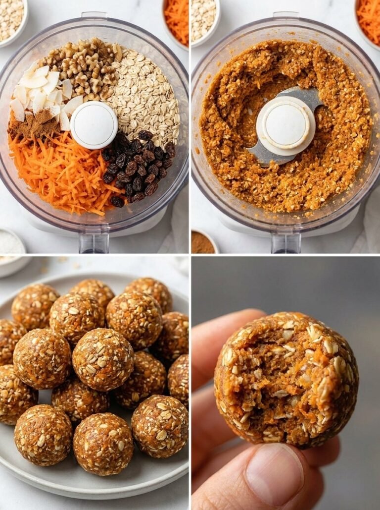 High-Protein Vegan Carrot Cake Energy Bites