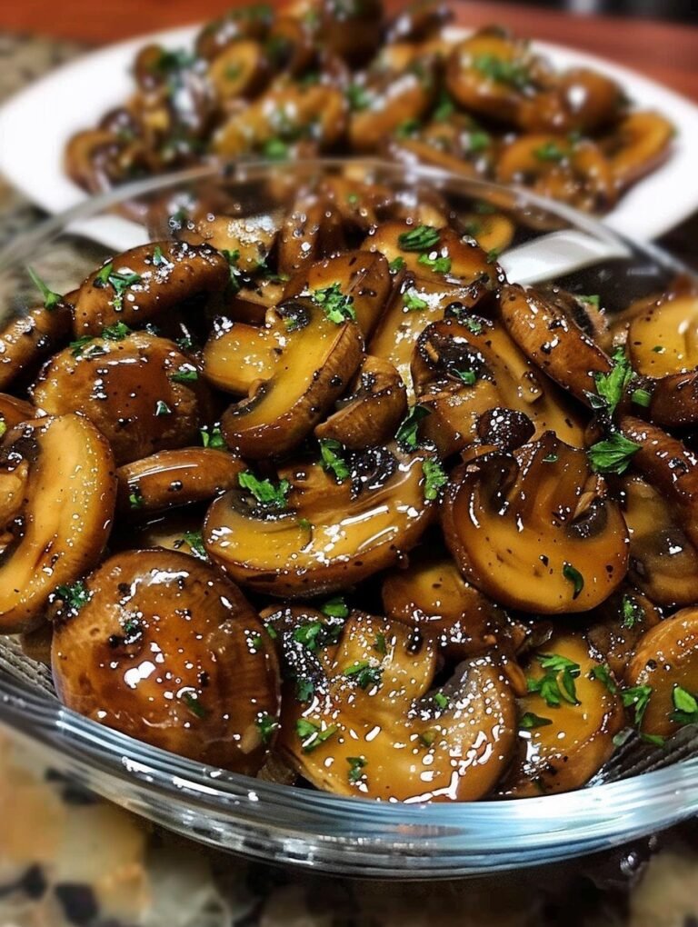 Vegan Garlic Butter Mushrooms