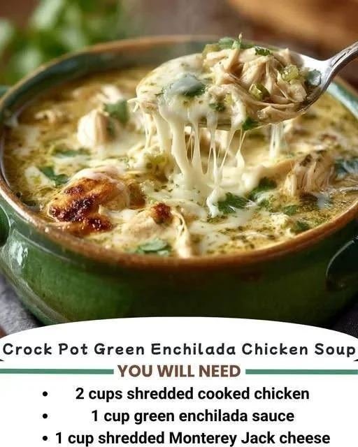 Green Enchilada Chicken Soup