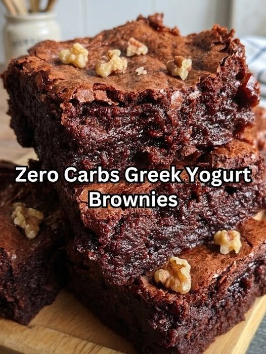 Zero Carb Greek Yogurt Brownies