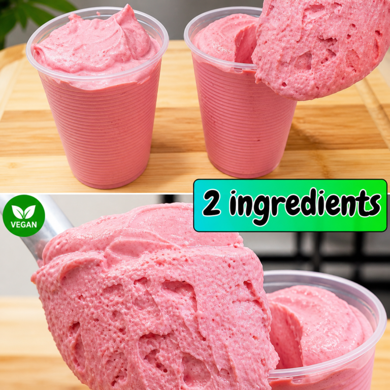 2-Ingredient Vegan Strawberry Fluff