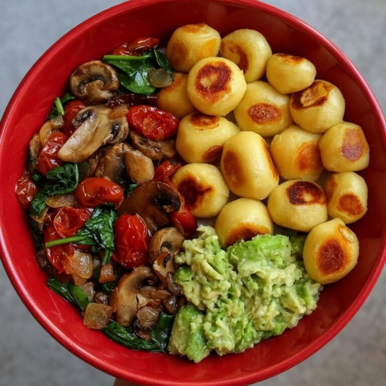 Vegan Crispy Gnocchi Bowl Recipe