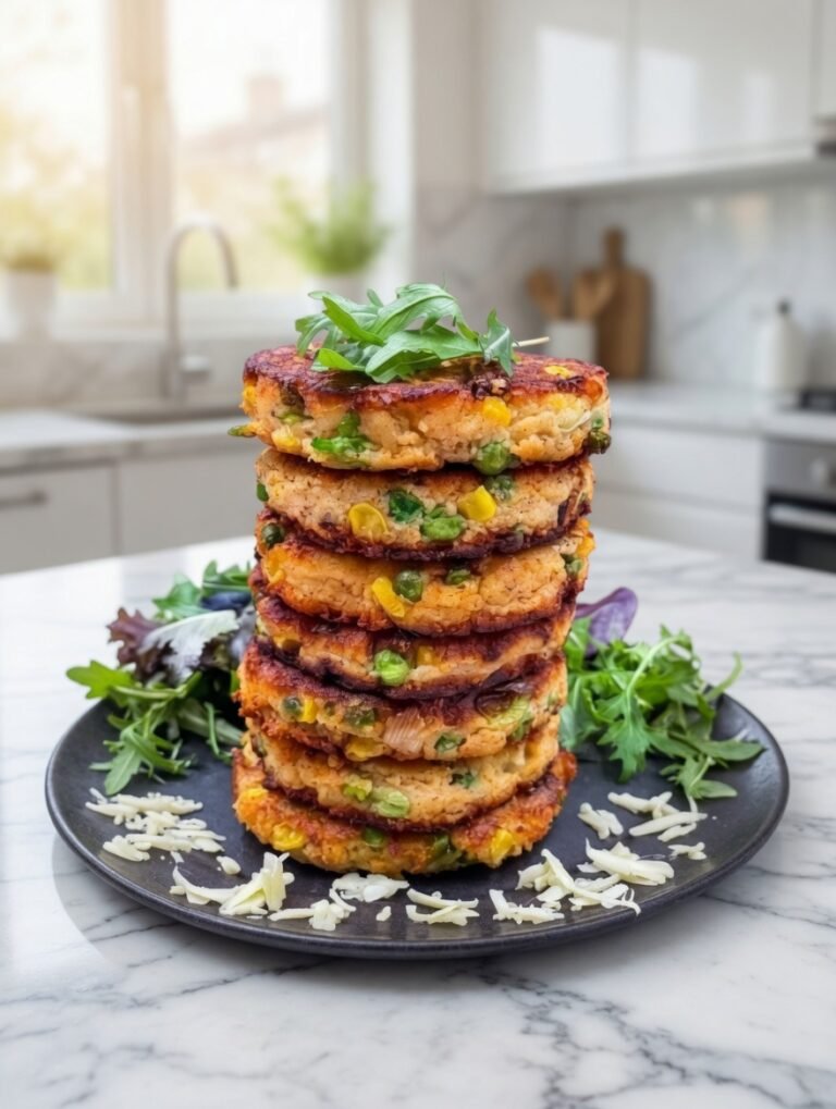 Crispy Vegan Corn & Veggie Patties