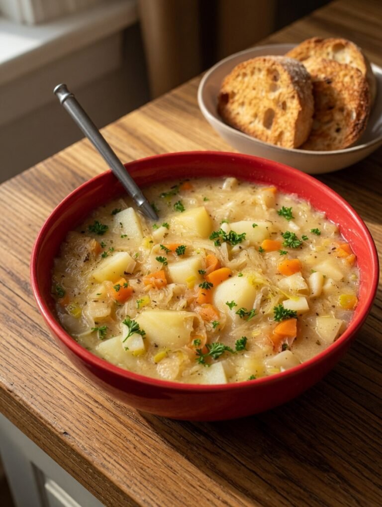 Vegan Sauerkraut Soup Recipe