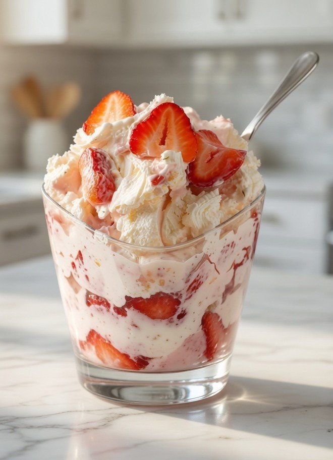 Sugar Free Strawberry Cheesecake Fluff