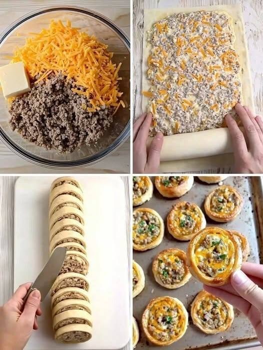 Sausage & Cream Cheese Pinwheels